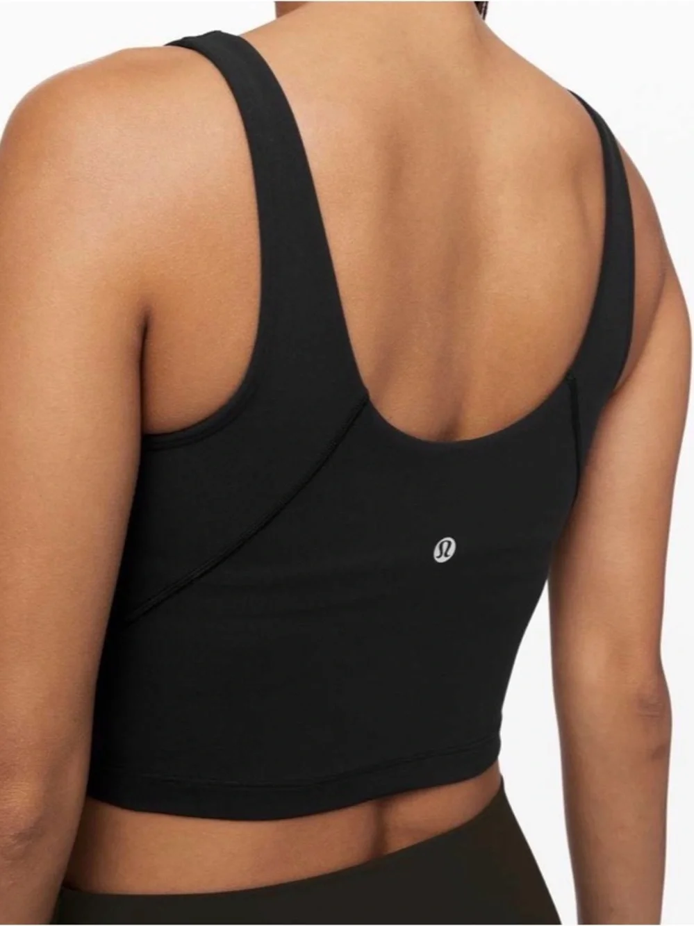 lululemon athletica Black Align Tank Longline Sports Bra. Size 2